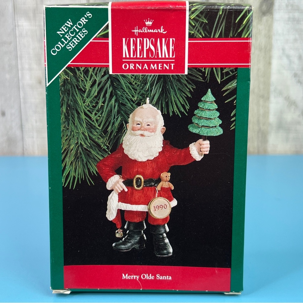 Hallmark Keepsake Ornament Merry Olde Santa Handcrafted & Dated 1990